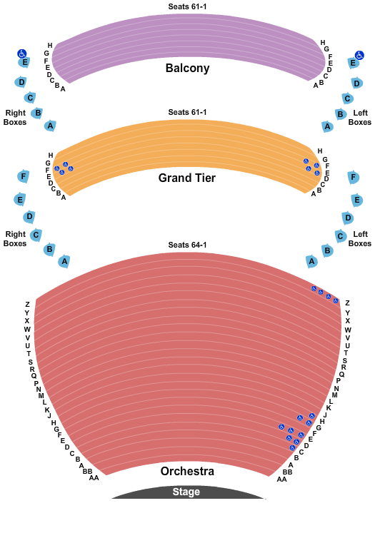 Whitney Hall Jersey Boys Seating Chart